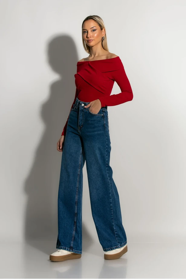 Μπλούζα off shoulder κόκκινο Μπλούζα off shoulder κόκκινο