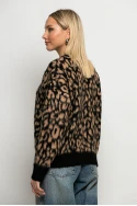 Πλεκτό leopard print μπεζ