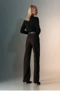 Jean straight leg καφέ