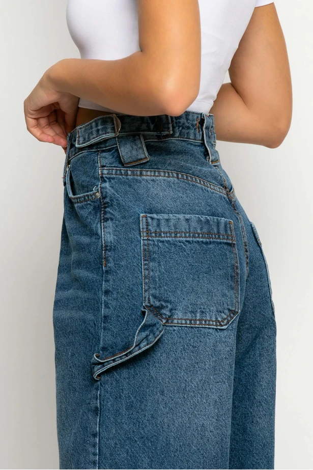 Boyfriend jean μπλε σκούρο Boyfriend jean μπλε σκούρο