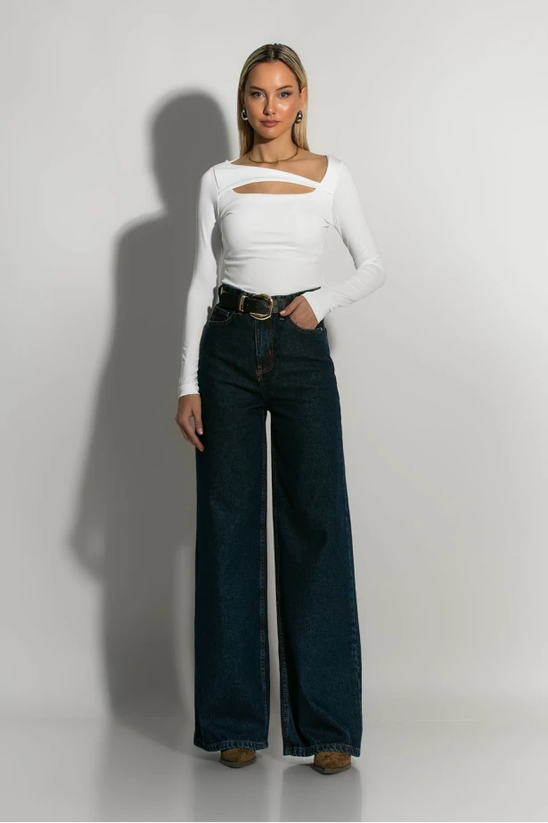 Jean baggy relaxed fit μπλε ντένιμ Jean baggy relaxed fit μπλε ντένιμ