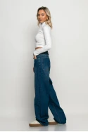 Wide leg baggy boxer jean μπλε Wide leg baggy boxer jean μπλε