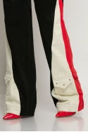 Jean wide leg με mix χρωμάτων μαύρο Jean wide leg με mix χρωμάτων μαύρο