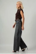 Jean wide leg dirty blue