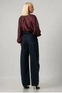 Jean barrel leg μπλε ντένιμ