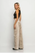 Jean wide leg snake print μπεζ Jean wide leg snake print μπεζ