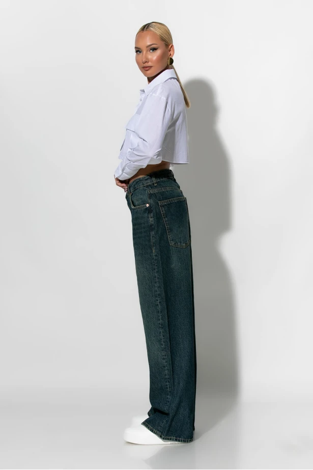 Baggy loose fit jean μπλε σκούρο Baggy loose fit jean μπλε σκούρο