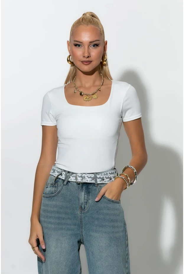 Jean wide leg με ζώνη απο δαντέλα μπλε ανοιχτό