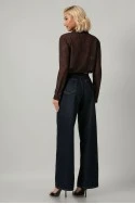 Jean wide leg μπλε ντένιμ