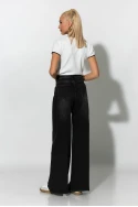 Jean wide leg με στρας μαύρο Jean wide leg με στρας μαύρο