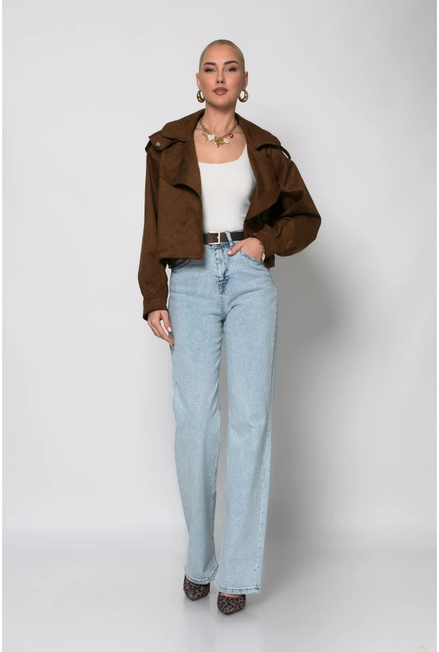 Jean straight leg μπλε ανοιχτό