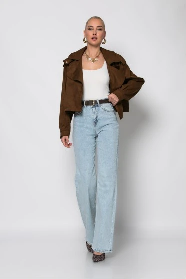 Jean straight leg μπλε ανοιχτό