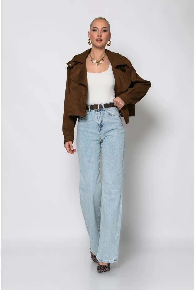 Jean straight leg μπλε ανοιχτό