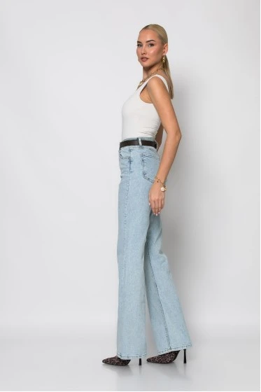 Jean straight leg μπλε ανοιχτό