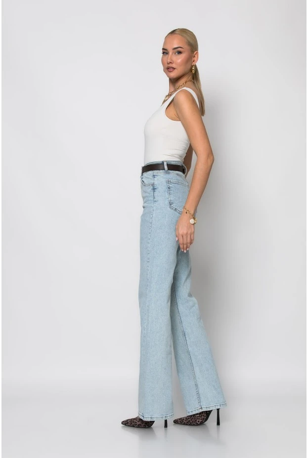 Jean straight leg μπλε ανοιχτό