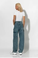 Boyfriend jean με σχέδια ραφές πίσω μπλε Boyfriend jean με σχέδια ραφές πίσω μπλε