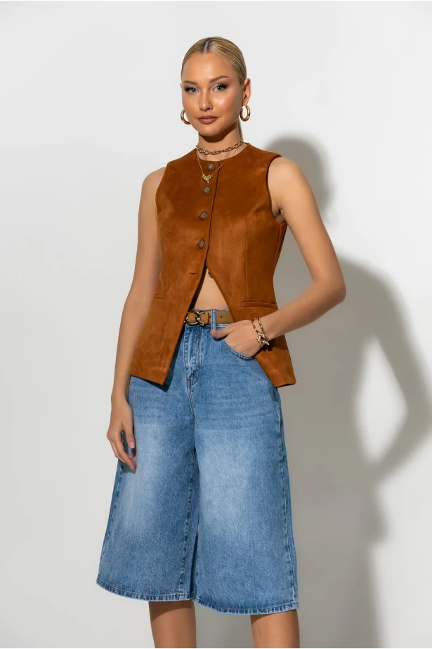 Baggy jean βερμούδα μπλε Baggy jean βερμούδα μπλε