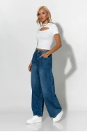 Jean wide leg μπλε Jean wide leg μπλε