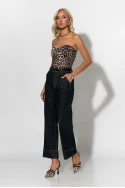 Jean straight fit με ρεβέρ μπλε ντένιμ Jean straight fit με ρεβέρ μπλε ντένιμ