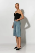 Jean βερμούδα push up μπλε Jean βερμούδα push up μπλε