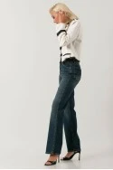 Jean straight leg μπλε σκούρο