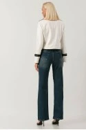 Jean straight leg μπλε σκούρο