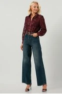 Jean wide leg μπλε σκούρο
