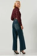 Jean wide leg μπλε σκούρο