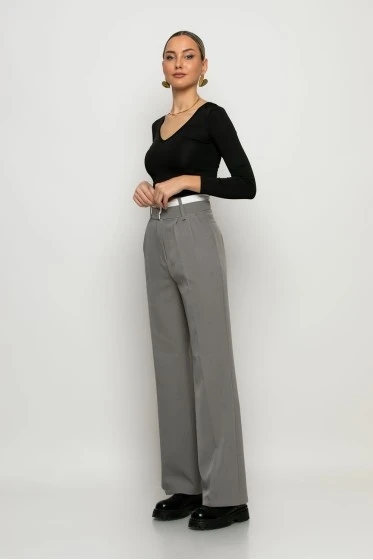 Παντελόνα tailoring γκρι