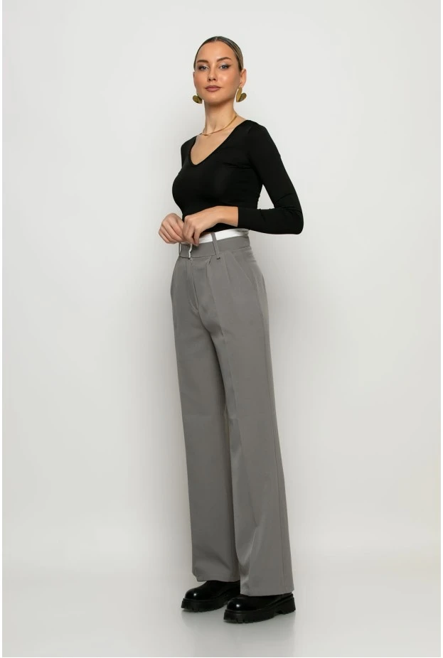 Παντελόνα tailoring γκρι