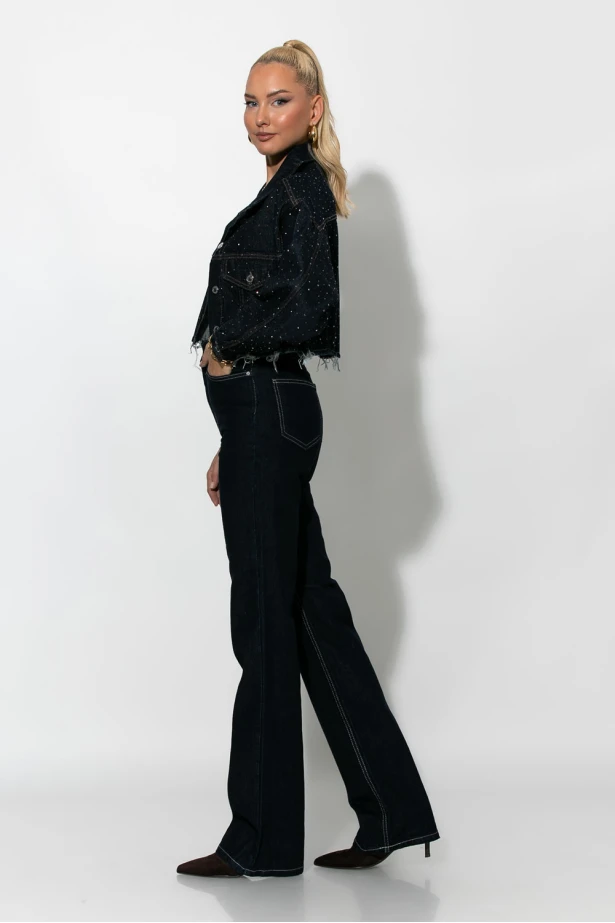 Jean straight leg μπλε ντένιμ