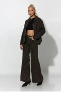 Jean wide leg λεοπάρ καφέ 