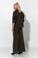 Jean wide leg λεοπάρ καφέ 
