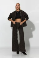 Jean wide leg λεοπάρ καφέ 