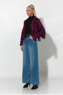 Jean wide leg με σχέδια ραφές μπλε Jean wide leg με σχέδια ραφές μπλε