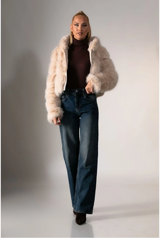 Jean straight leg μπλε