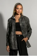 Leather jacket γκρι Leather jacket γκρι