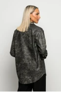 Leather jacket γκρι Leather jacket γκρι