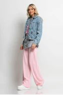 Jean jacket με αποσπώμενη φούτερ κουκούλα μπλε ανοιχτό Jean jacket με αποσπώμενη φούτερ κουκούλα μπλε ανοιχτό
