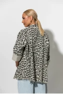 Jean jacket leopard print γκρι Jean jacket leopard print γκρι