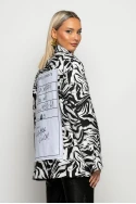 Blazer zebra print μαύρο Blazer zebra print μαύρο