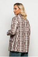 Blazer snake print μπεζ Blazer snake print μπεζ