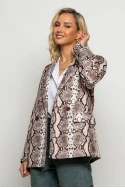 Blazer snake print μπεζ Blazer snake print μπεζ