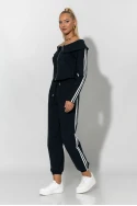Σετ παντελόνι και jacket με ρίγες στο πλάι μπλε