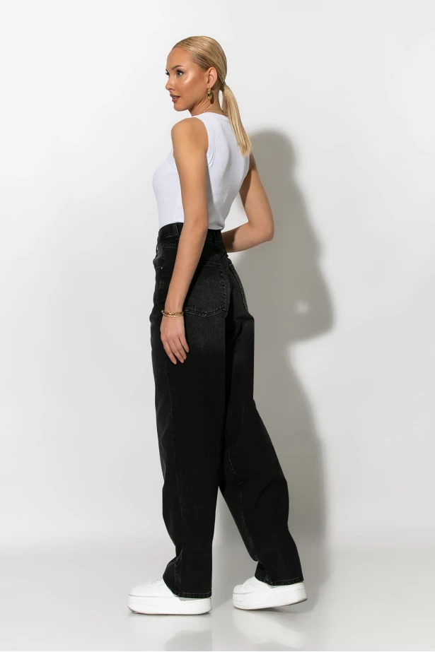 Jean relaxed fit μαύρο Jean relaxed fit μαύρο